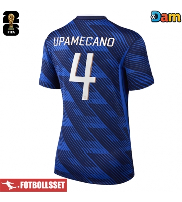 Frankrike Dayot Upamecano #4 Hemmatröja Dam VM 2026 Kortärmad